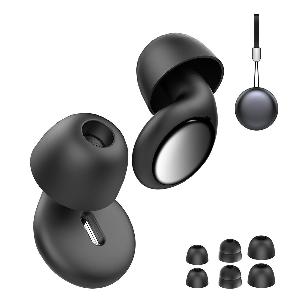VKROBAG earplugs in a compact case for easy carry and quick access