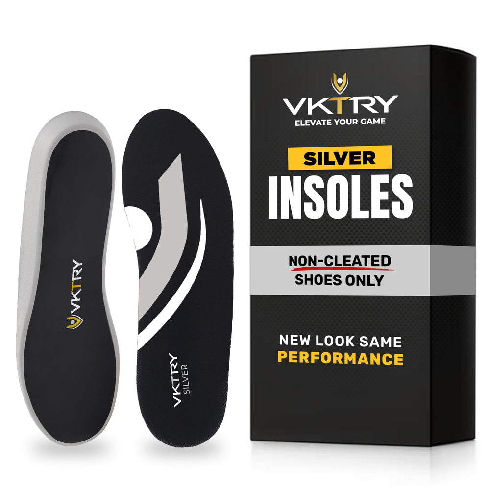 VKTRY Silver Performance Insoles carbon fiber construction enhances energy return during runs