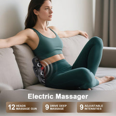 Vnina 12-Head Massage Gun shoulder focus for tension release during workouts.