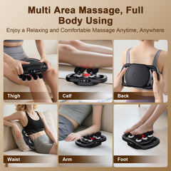 Vnina 12-Head Massage Gun waist focus for soreness relief after long days.