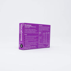 Close-up of Vocalzone pastille dissolving for quick, soothing moment.