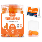 VOISEN foam ear plugs packaging for easy storage and portability.