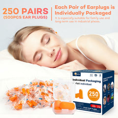 VOISEN ear plugs delivering 32dB NRR for quieter sleep.