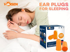 VOISEN ear plugs with 32dB NRR for quieter sleep