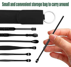 Voitead palillos para oreja ergonómicos en acero inoxidable, agarre cómodo y seguro.