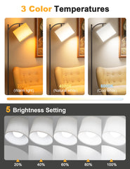 Volisun adjustable head rotates for flexible light coverage while reading