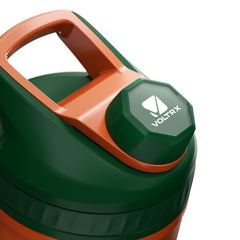 VOLTRX ChillMix bottle cap shown as leakproof for travel