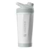 VOLTRX ChillMix bottle in ice white; premium stainless steel for odor-free hydration.