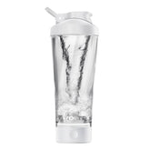 Voltrx premium electric shaker bottle with sleek design for on the go protein shakes.