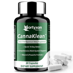 Vortyxon CannaKlean bottle front view for daily detox support.