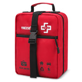 VRIEXSD 400-piece emergency kit contents organized for quick access at home.