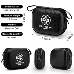 Estuche Vriexsd con 150 piezas, diseño portátil para coche o camping.