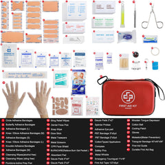 VRIEXSD Premium First Aid Kit waterproof EVA shell protects contents.
