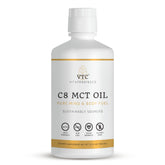 VTC VitaTradingCo. C8 MCT oil bottle front view for fast energy support.