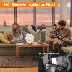 VUSIHOO Happy Moon Lamp UV-free design protects eyes during long use