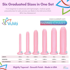 VuVa six piece set with instruction card laid out for clear guidance