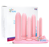 VuVa six piece set displayed together for gentle progression and easy handling