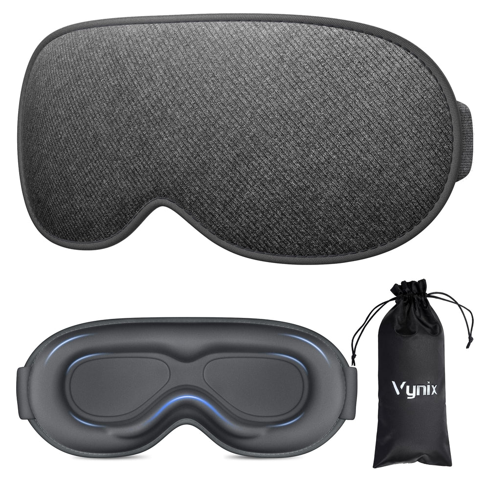 Antifaz Vynix para dormir bloquea la luz; ideal para descansar profundo en casa o al viajar.