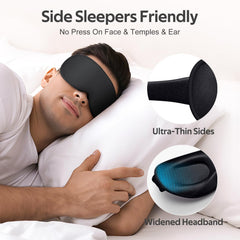 Vynix Sleep Mask widened headband stays secure without shifting