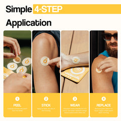 Vytadose patch skin-safe material emphasizes latex-free design.