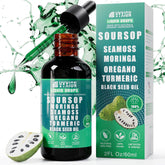 Vyxion Soursop Drops bottle with dropper for easy daily use