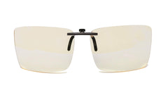 Vyzia blue light clip-on over glasses blocks blue light during screen work.