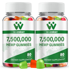 WACHRAY premium hemp gummies in a sleep bottle for nightly support.