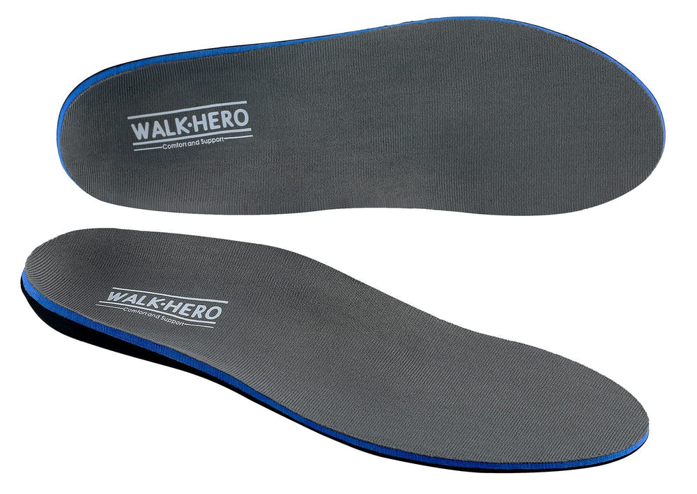 WALK·HERO plantar fasciitis insoles arch support for improved alignment.