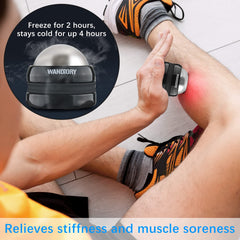 WANDiORY Ice Roller Ball compact design with grip for easy massage