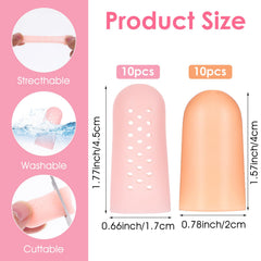 Wanmu 20pcs finger cots keep fingers safe from friction and minor wounds.