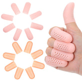Wanmu gel finger cots with air holes provide breathable fingertip protection.