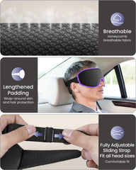 WAOAW sleep mask breathable-cover provides soft, skin-friendly comfort