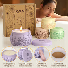 WarmEmbrace jasmine candle jar lifts rooms with uplifting floral fragrance.