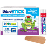WartStick Kids Kit frente al empaque: solución cómoda para uso en casa.