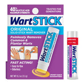 WartStick maximum-strength salicylic acid stick applied to plantar wart for fast, painless treatment.