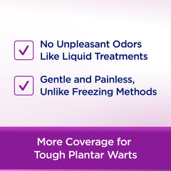WartStick Plantar wand adheres to wart for targeted action.