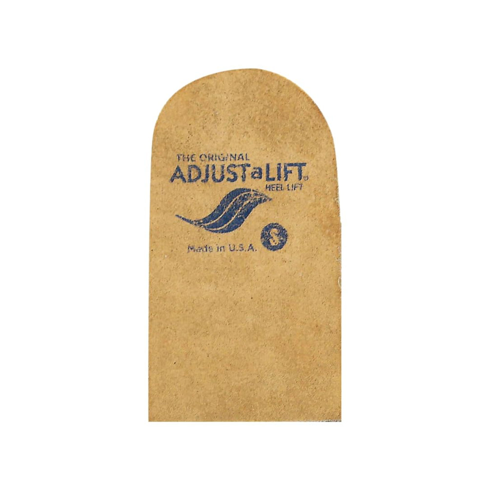 Warwick Enterprises Adjust-A-Lift Heel Lift, small size, suede-covered foam lift for leg alignment.