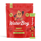 Waterboy Daily Hydration stick packet ready for on-the-go hydration