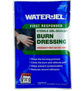 Water-JEL burn dressing 4x4 inch pack for fast cooling and pain relief on minor burns.