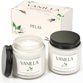 Waxcanpy vanilla candle duo in jars for cozy evenings and easy gifting.