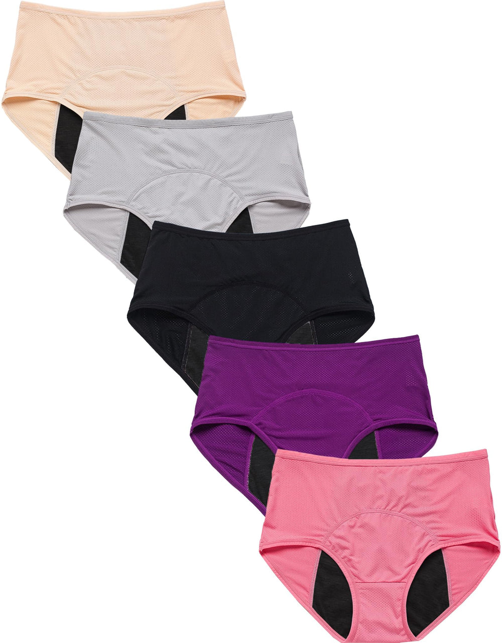 WBEAUTALLOVE women's mesh panties front view offering all-day breathable comfort