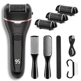 Weahea electric callus remover with three roller heads for versatile foot care