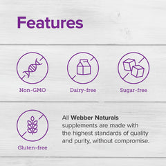Capsules label on Webber Naturals ACV shows 1500 mg per serving and Mother.