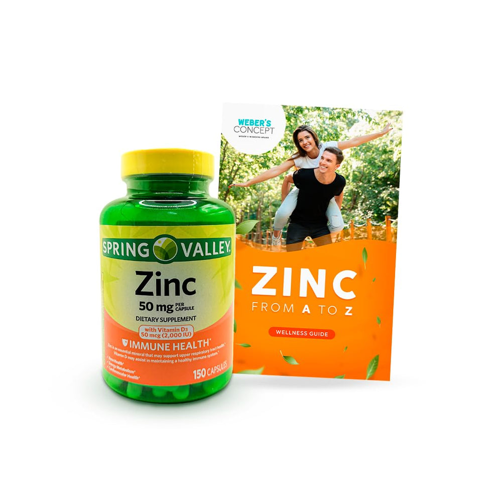 Weber's Wonders zinc-d3 capsules in packaging for easy daily immune support.
