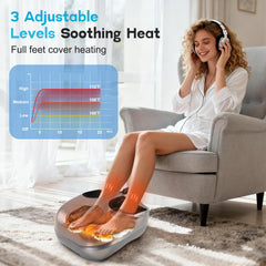 Wedpun foot massager, removable cover close-up, easy cleaning.