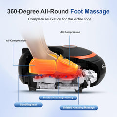 Wedpun Shiatsu Foot Massager side angle showing compact profile for easy placement