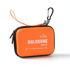 Weefla caja porta vacía para 2 sprays nasales, lista para emergencias y uso rápido.