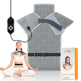 WEETALL red light therapy pad applied to back for targeted muscle relief