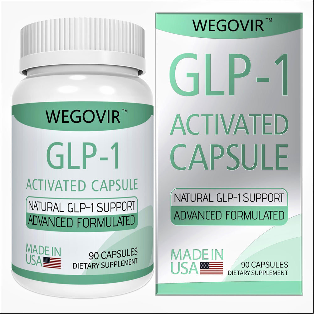 Wegovir GLP-1 Activator bottle shown, suggesting potential appetite control support.