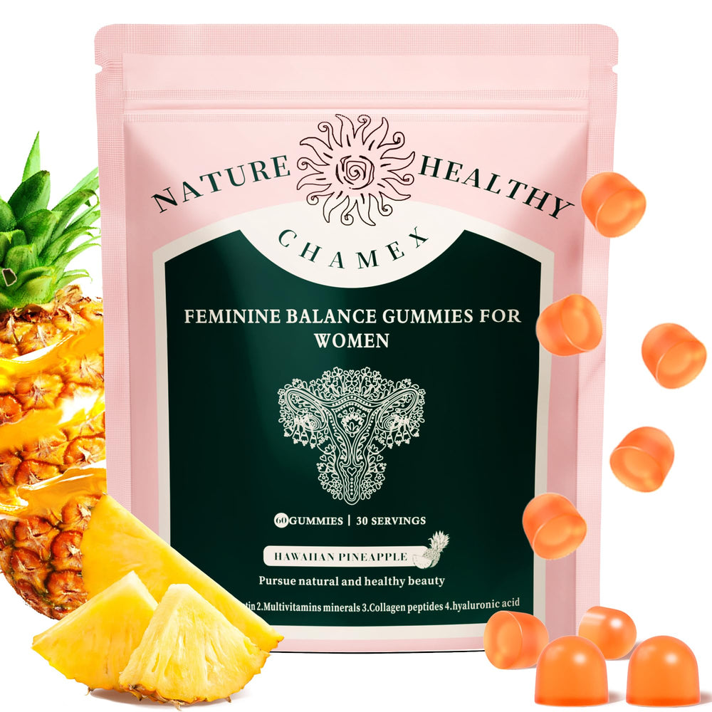 Weigloce Premium Gummies equilibrio femenino con piña hawaiana para apoyo diario